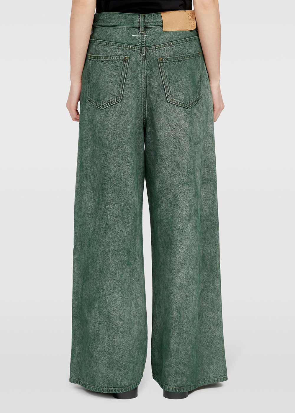 Оригінальна Green Wide-Leg Denim Maison margiela – збільшений вид