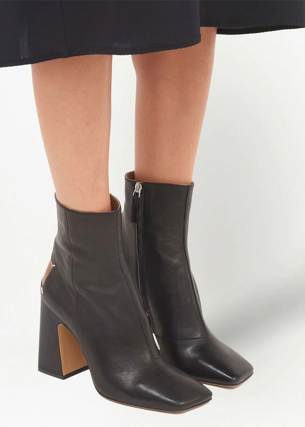 Оригінальна Black 4 Stitches Decortiques Ankle Boots Maison margiela – збільшений вид