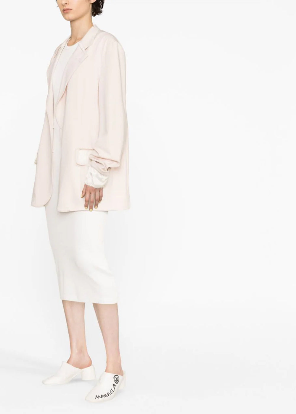 White Single-Breasted Blazer Maison margiela – Гарантія оригінальності – збільшений вид