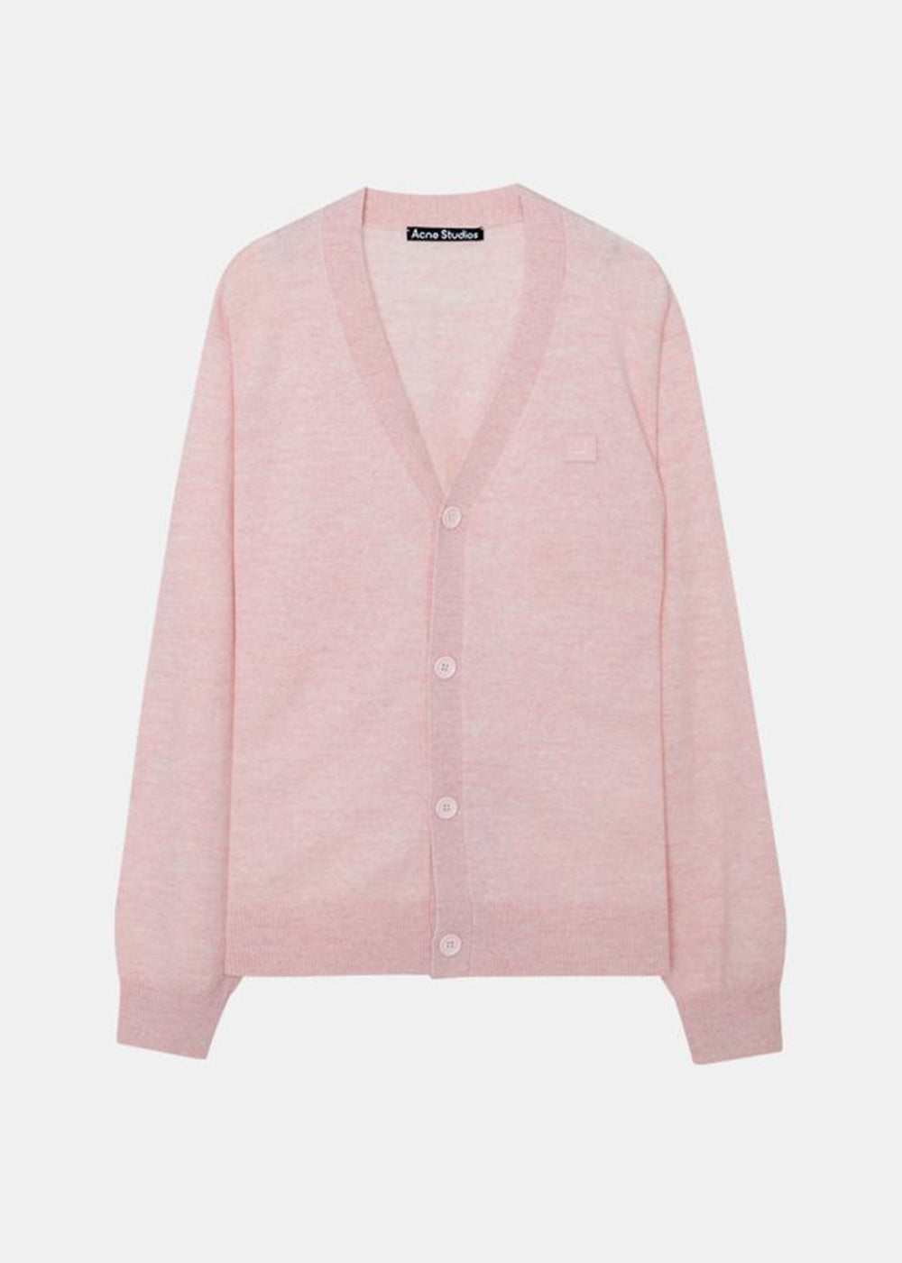 Pink Wool Knit Cardigan Acne studios – Гарантія оригінальності – боковий вид
