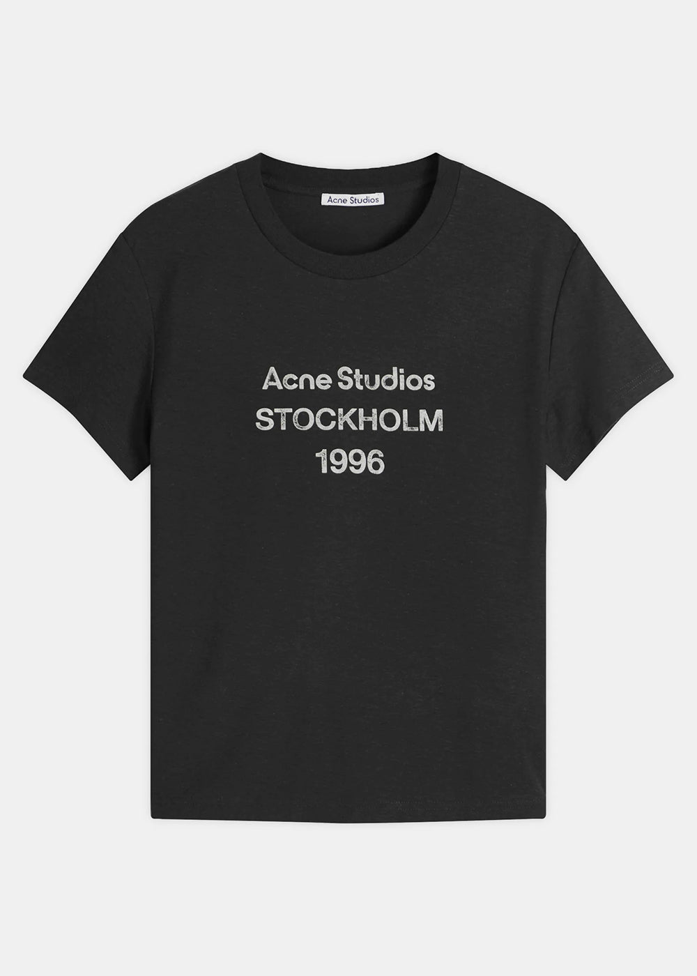 Faded Black 1996 Regular Fit T-Shirt Acne studios оригінал – Купити в Україні – боковий вид