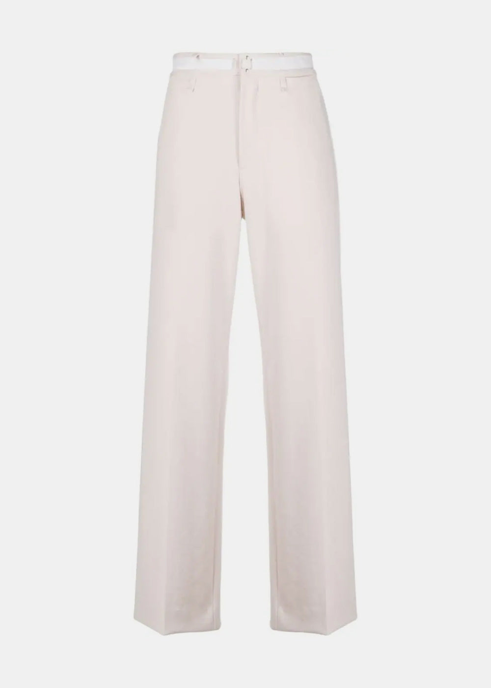 White Straight-Leg Trousers Maison margiela – Гарантія оригінальності – боковий вид