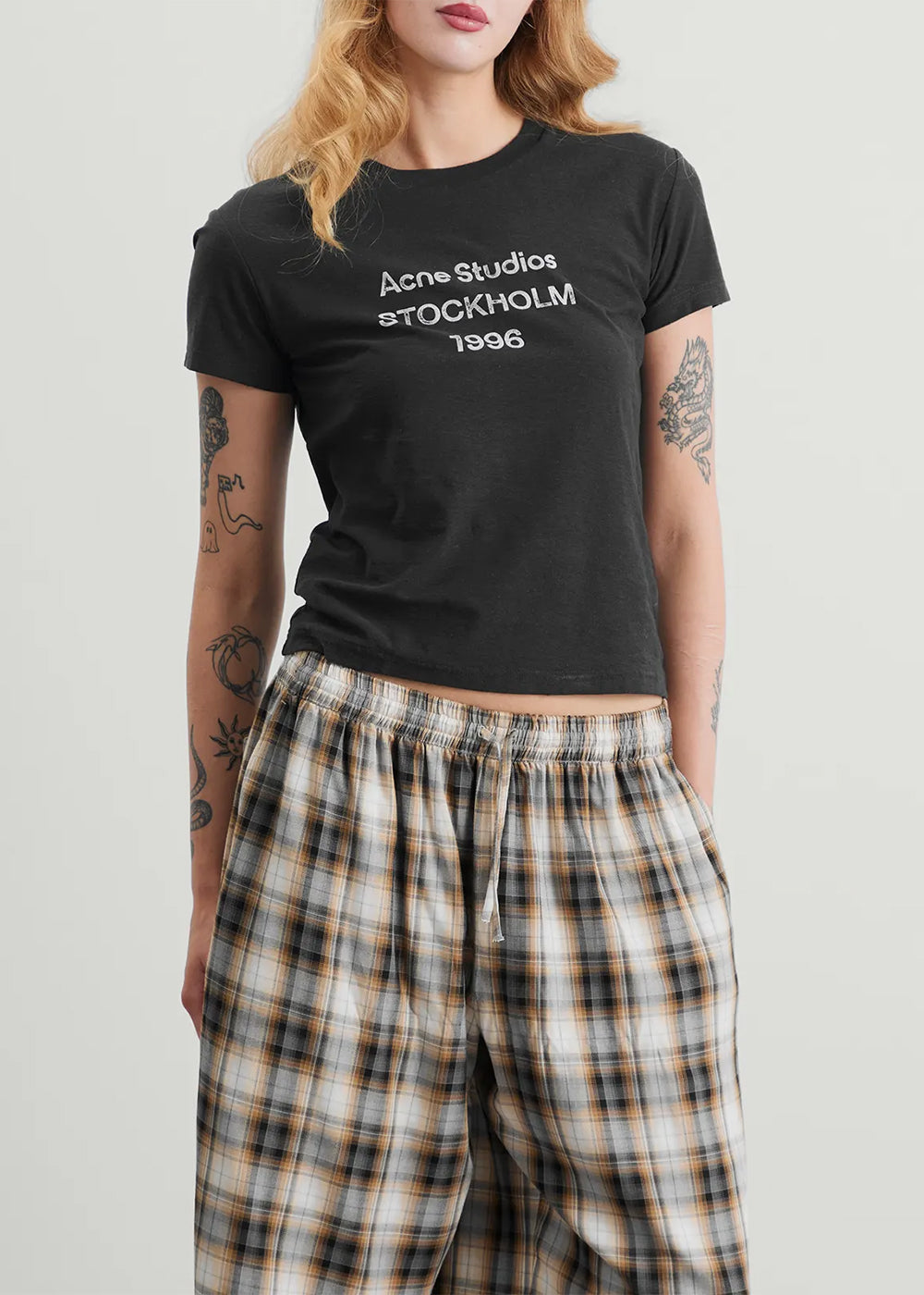 Faded Black 1996 Regular Fit T-Shirt Acne studios оригінал – Купити в Україні – детальний вид