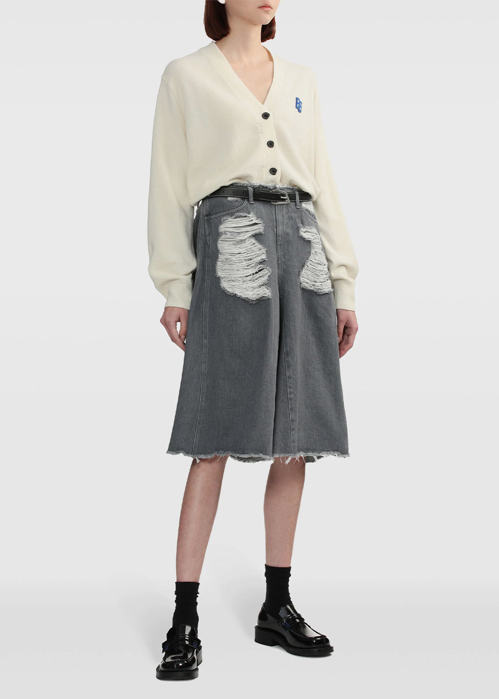 Oatmeal Trs Tag V-Neck Cardigan Ader error оригінал – Купити в Україні – вид ззаду