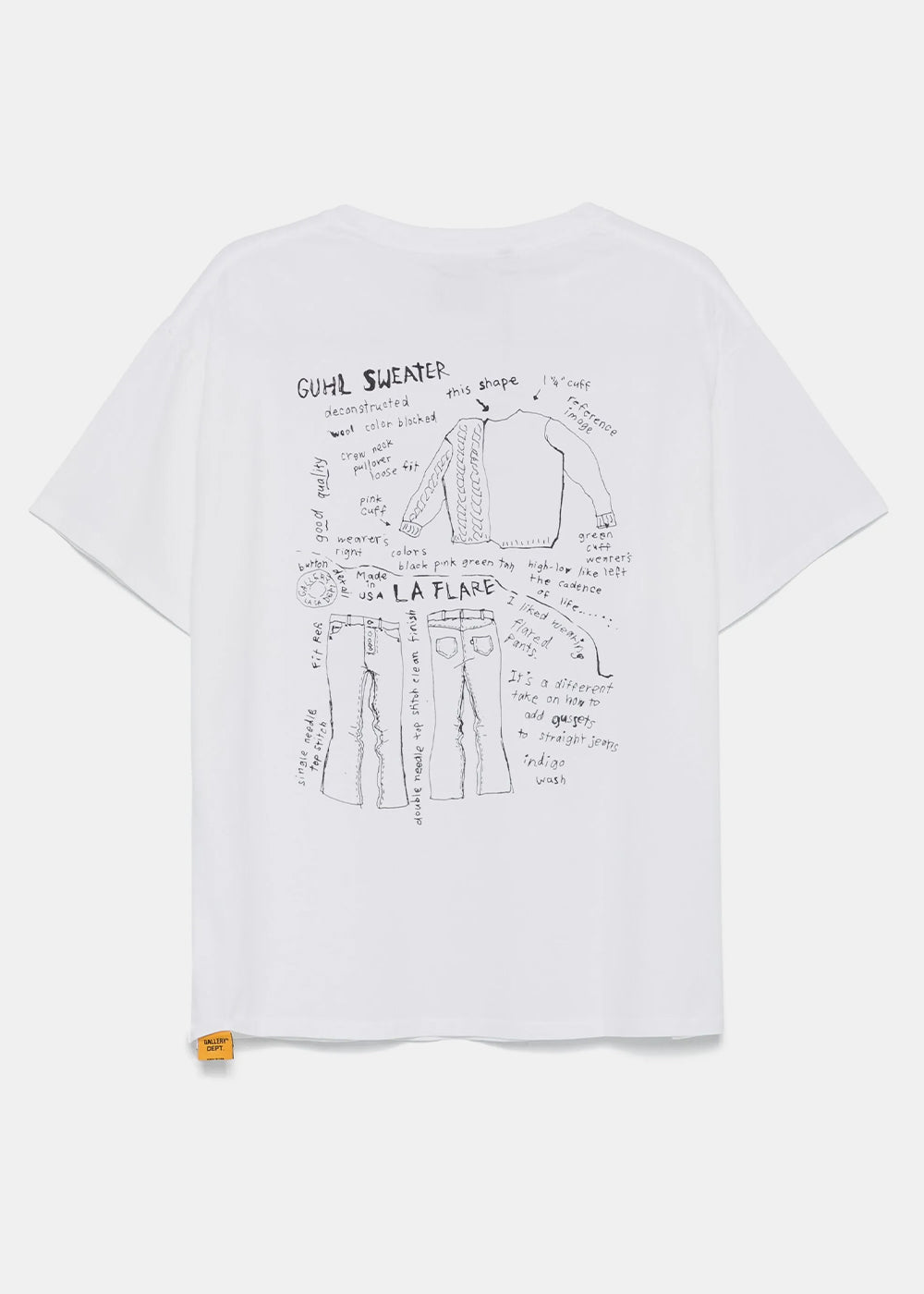 White Moody T-Shirt Gallery department – Гарантія оригінальності – вид ззаду