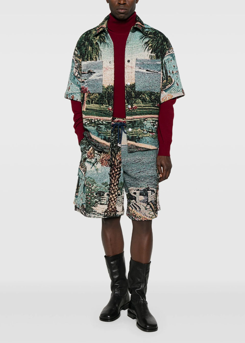 Оригінальна Blue Paradise Tapestry Shirt Amiri – вид ззаду