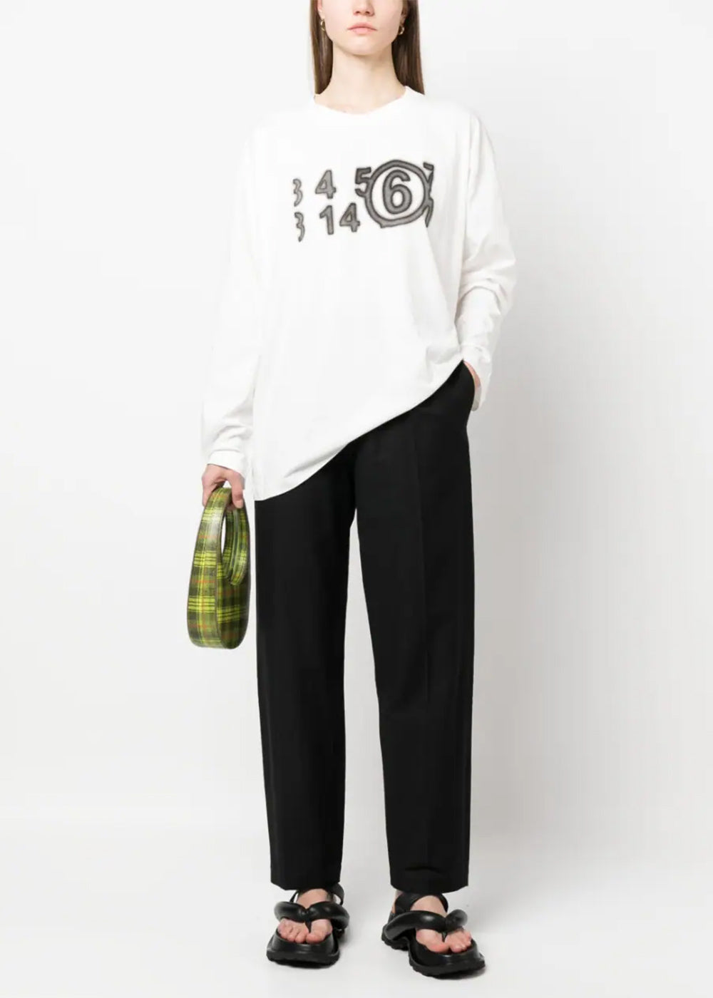Black Drawstring-Waistband Trousers Maison margiela – Гарантія оригінальності – вид ззаду