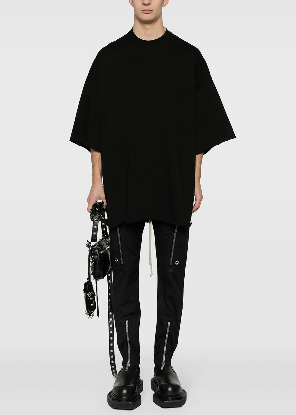 Black Bauhaus Cargo Trousers Rick owens оригінал – Купити в Україні – вид ззаду