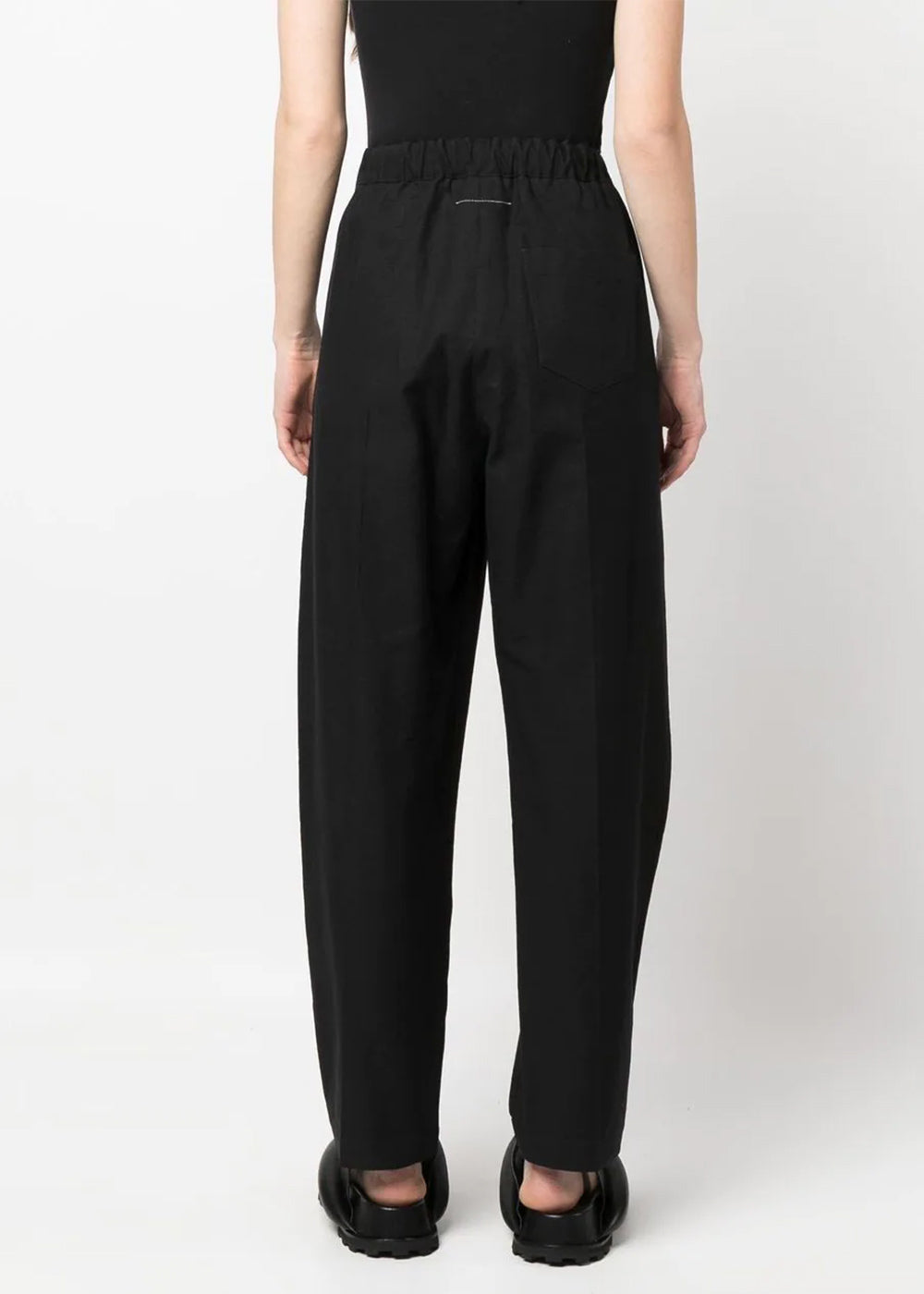 Black Drawstring-Waistband Trousers Maison margiela – Гарантія оригінальності – детальний вид