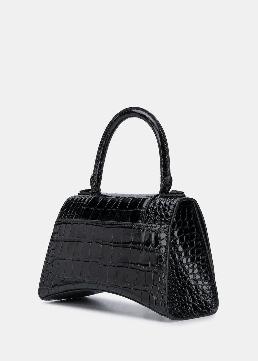 Оригінальна Black Hourglass Small Top Handle Bag Balenciaga – вид ззаду