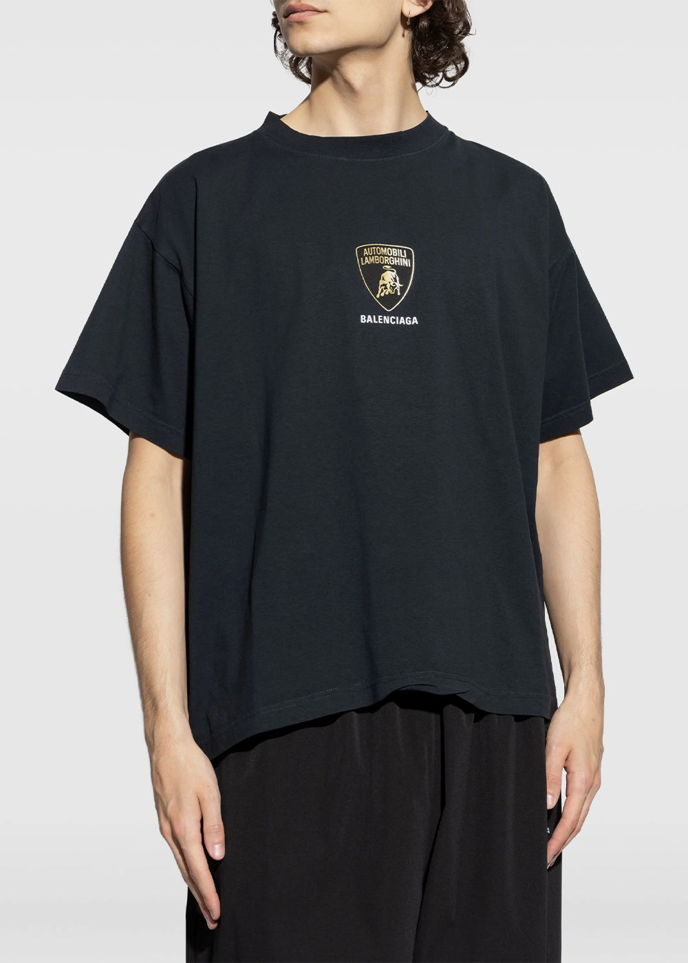 Faded Black Lambo Shield Boxy T-Shirt Balenciaga оригінал – Купити в Україні – детальний вид