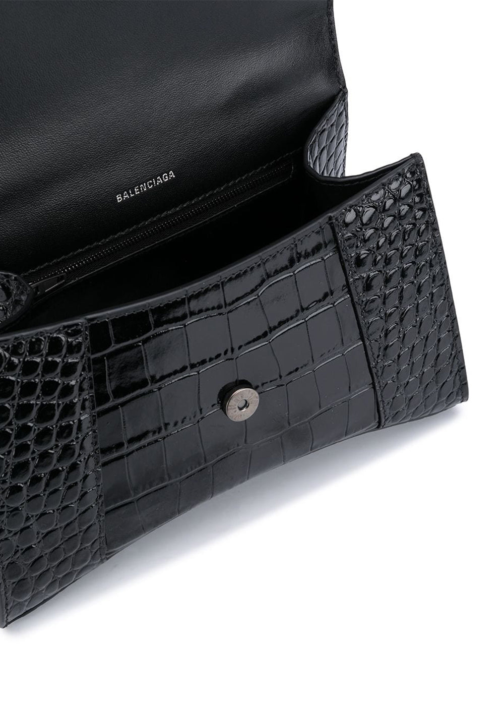 Оригінальна Black Hourglass Small Top Handle Bag Balenciaga – детальний вид