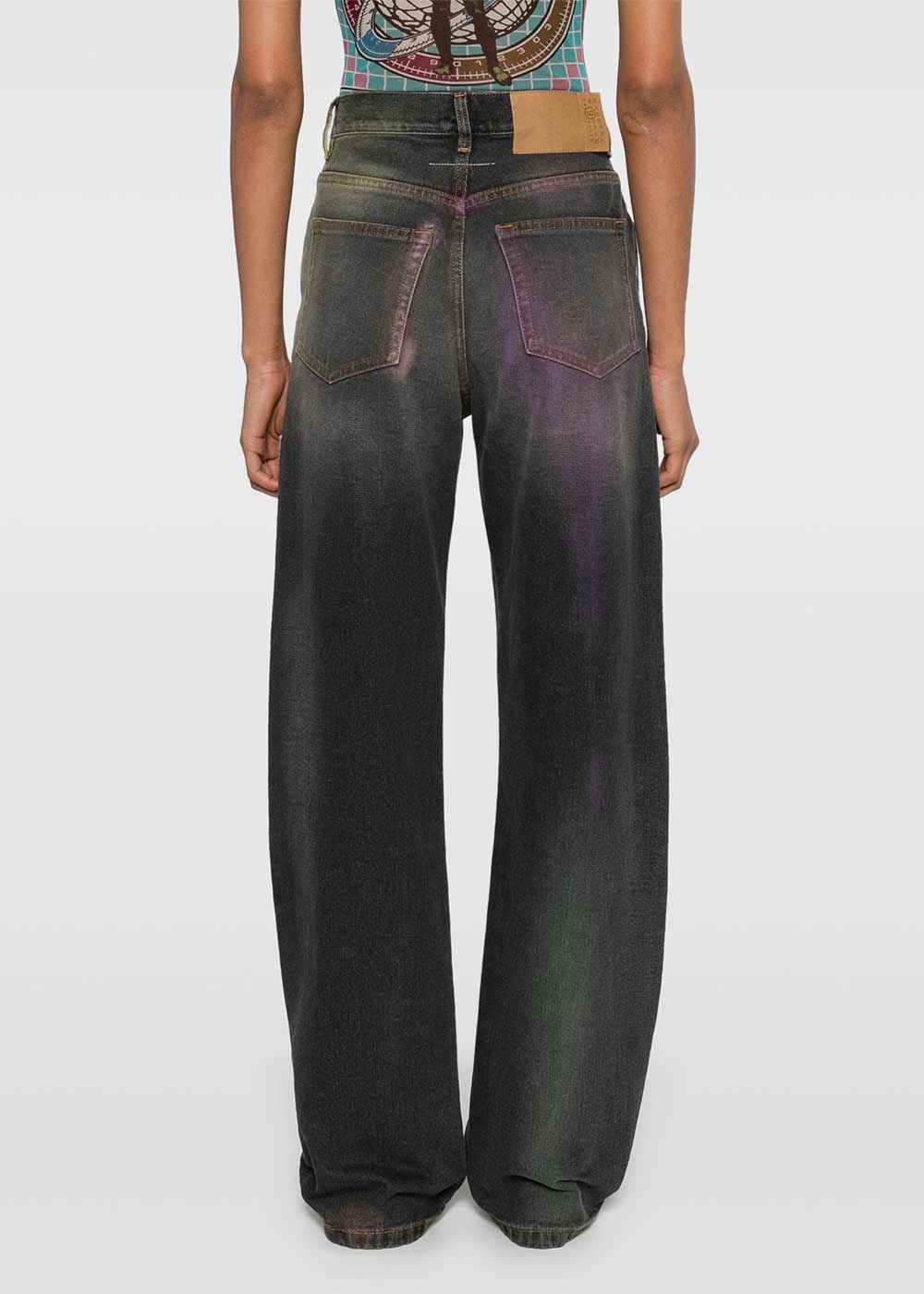 Grey Spray-Paint Effect Jeans Maison margiela – Гарантія оригінальності – збільшений вид