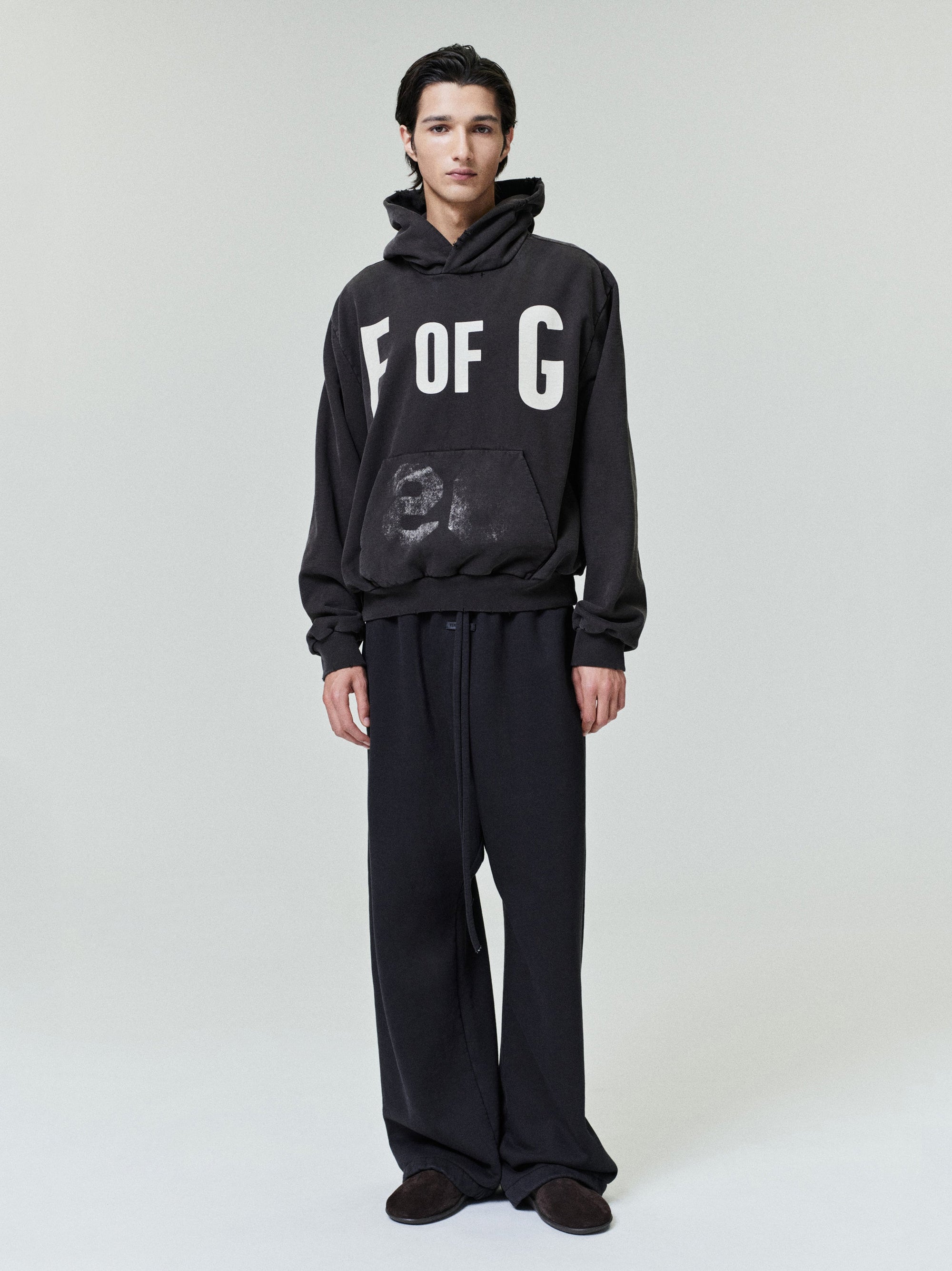Sunfaded Wide Leg Sweatpant Fear of god оригінал – Купити в Україні – боковий вид - FEAR OF GOD