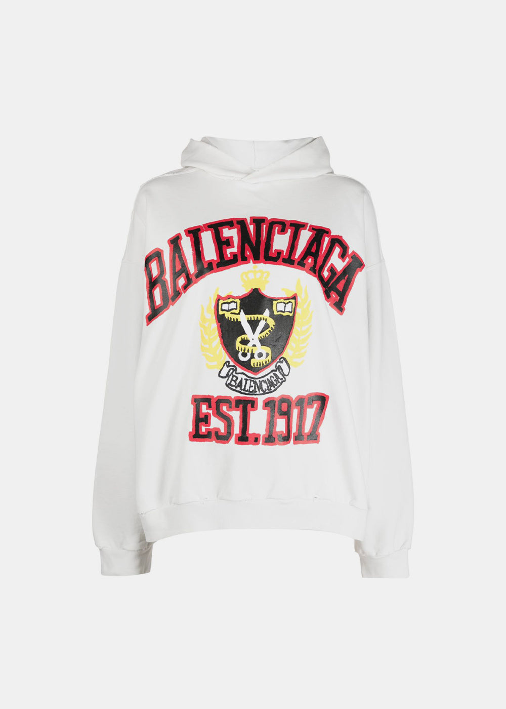 White Diy College Hoodie Balenciaga оригінал – Купити в Україні – боковий вид