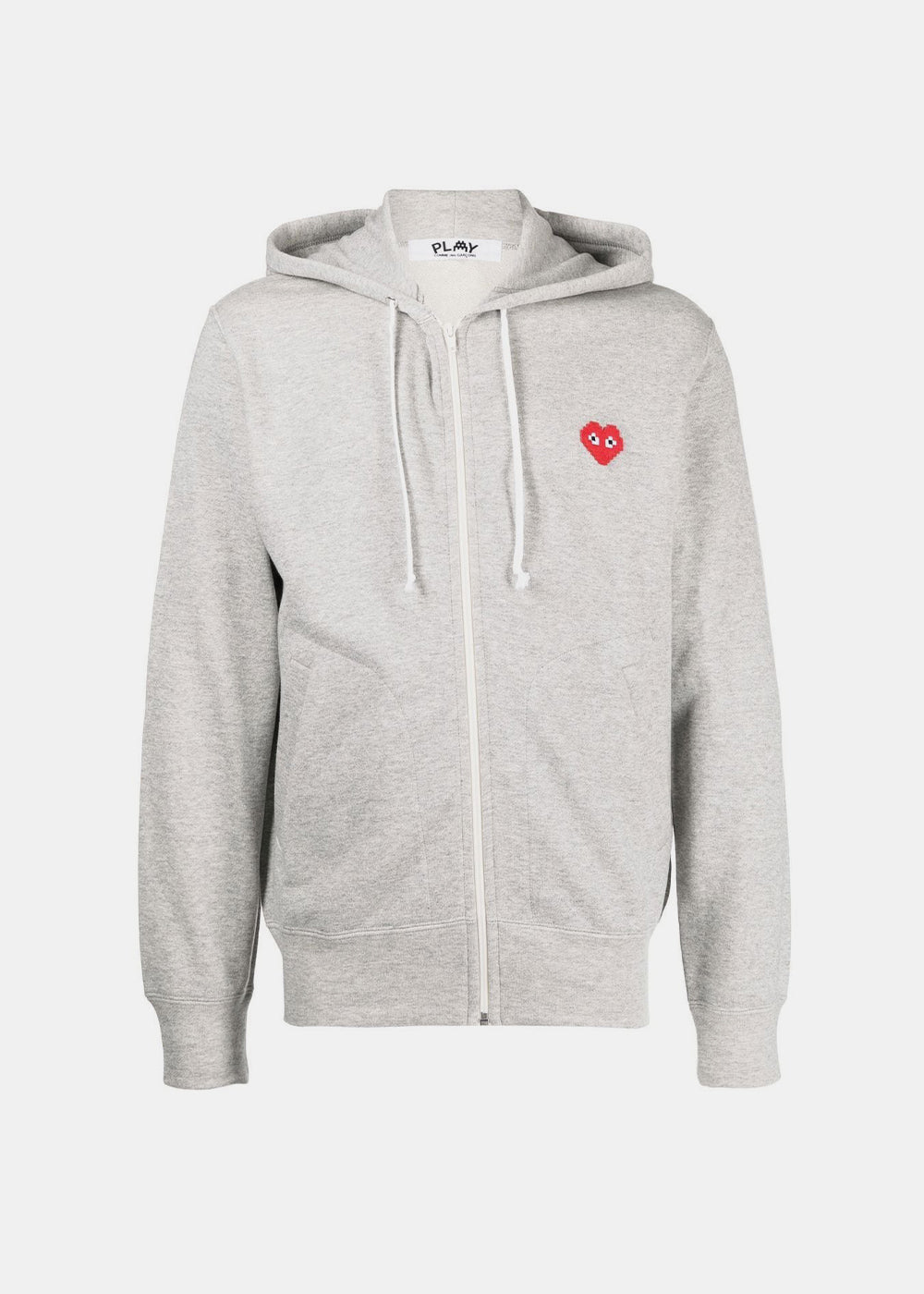 Grey & Red Hooded Sweatshirt Comme des garcons оригінал – Купити в Україні – боковий вид