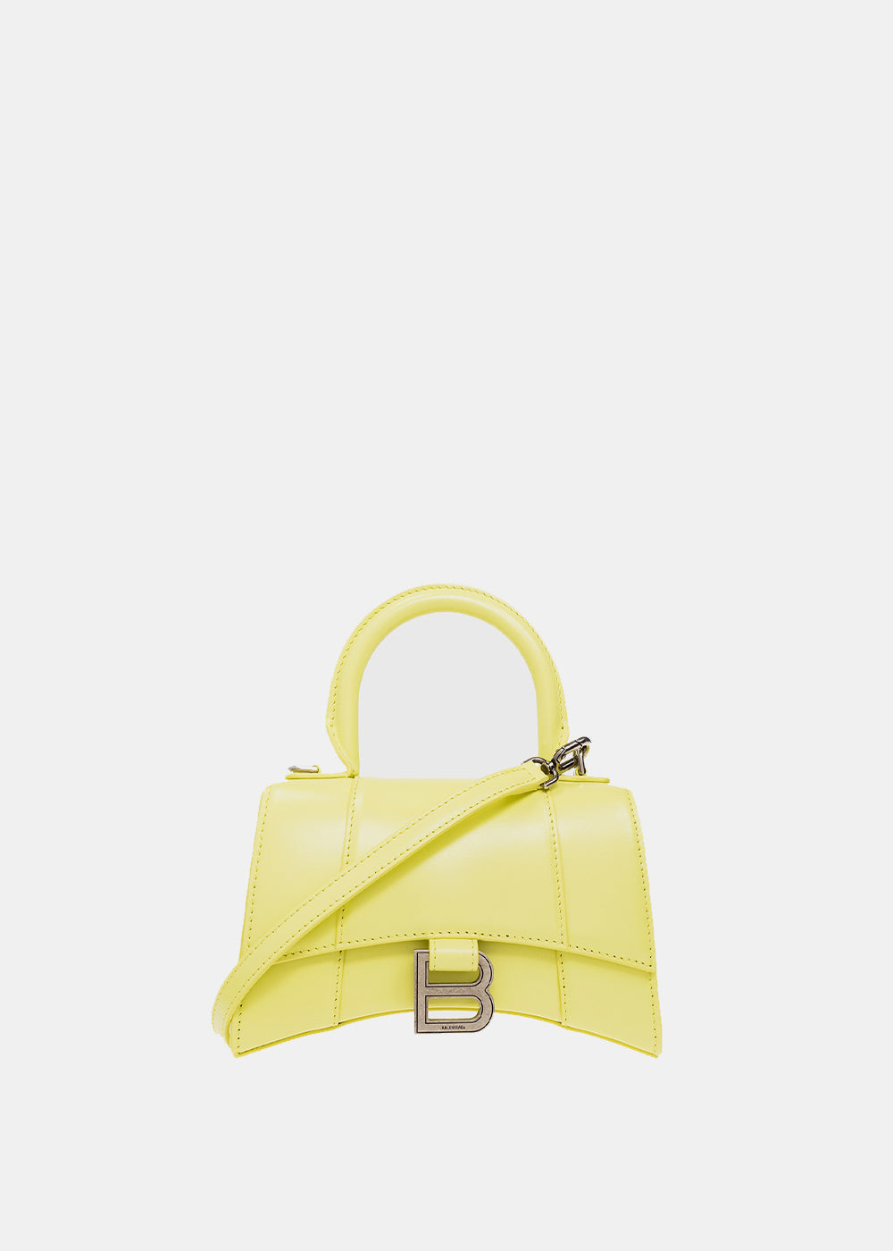Yellow Hourglass Xs Top Handle Bag Balenciaga – Гарантія оригінальності – боковий вид