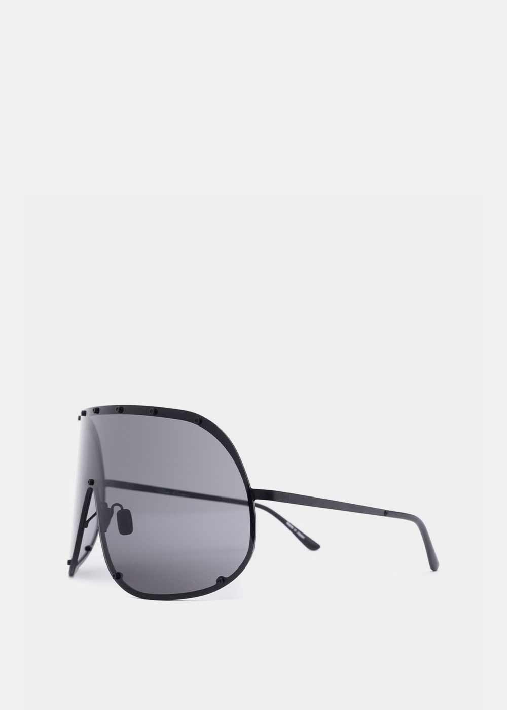 Black Shield Sunglasses Rick owens оригінал – Купити в Україні – вид ззаду