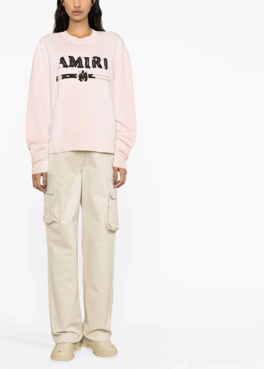 Pink Ma Bar Applique Crewneck Amiri оригінал – Купити в Україні – вид ззаду