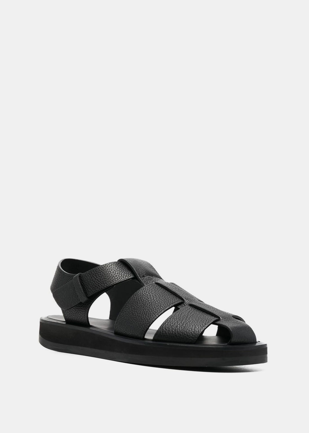 Black Fisherman Leather Sandals The row – Гарантія оригінальності – вид ззаду