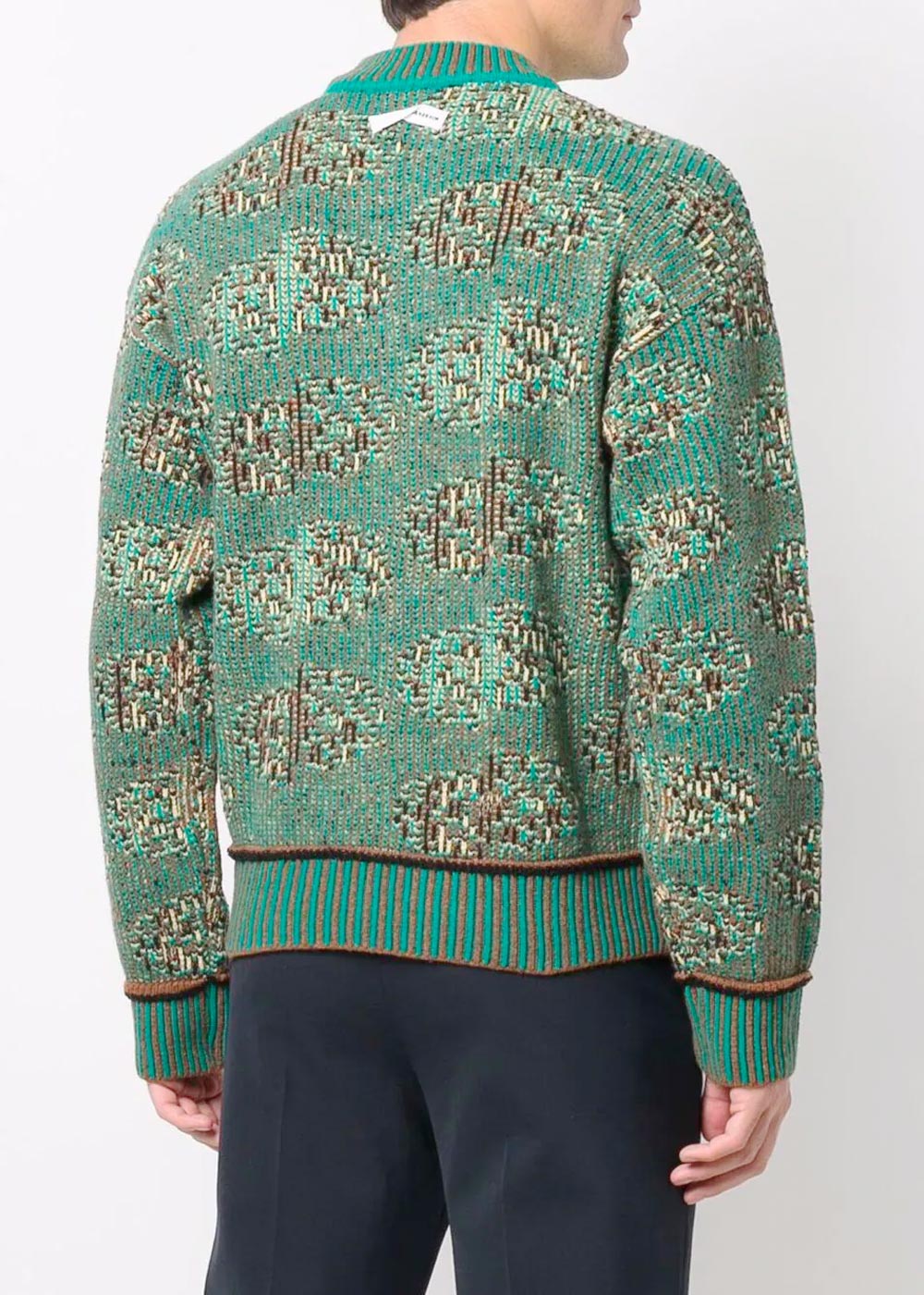 Green Kaplan Abstract-Pattern Intarsia Jumper Ader error – Гарантія оригінальності – збільшений вид