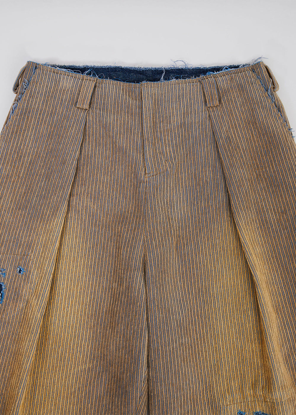 Beige Wide Distressed Corduroy Pants Ader error оригінал – Купити в Україні – детальний вид