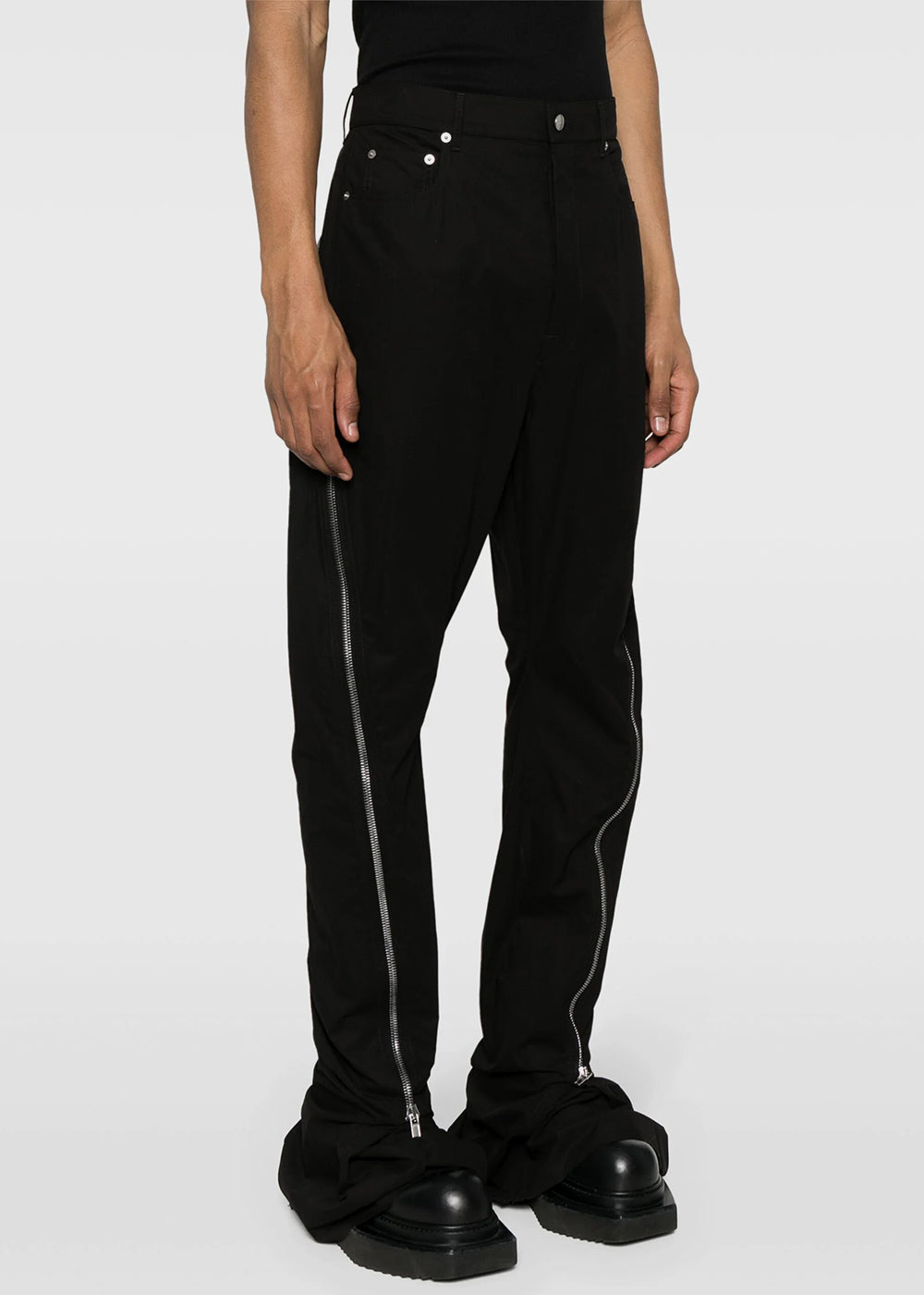 Black Bolan Banana High-Waist Slim Trousers Rick owens – Гарантія оригінальності – детальний вид