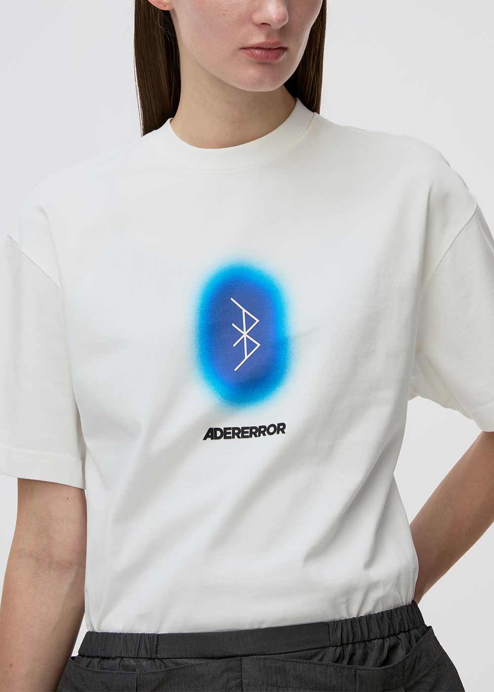 Off White Blue Net T-Shirt Ader error – Гарантія оригінальності – збільшений вид