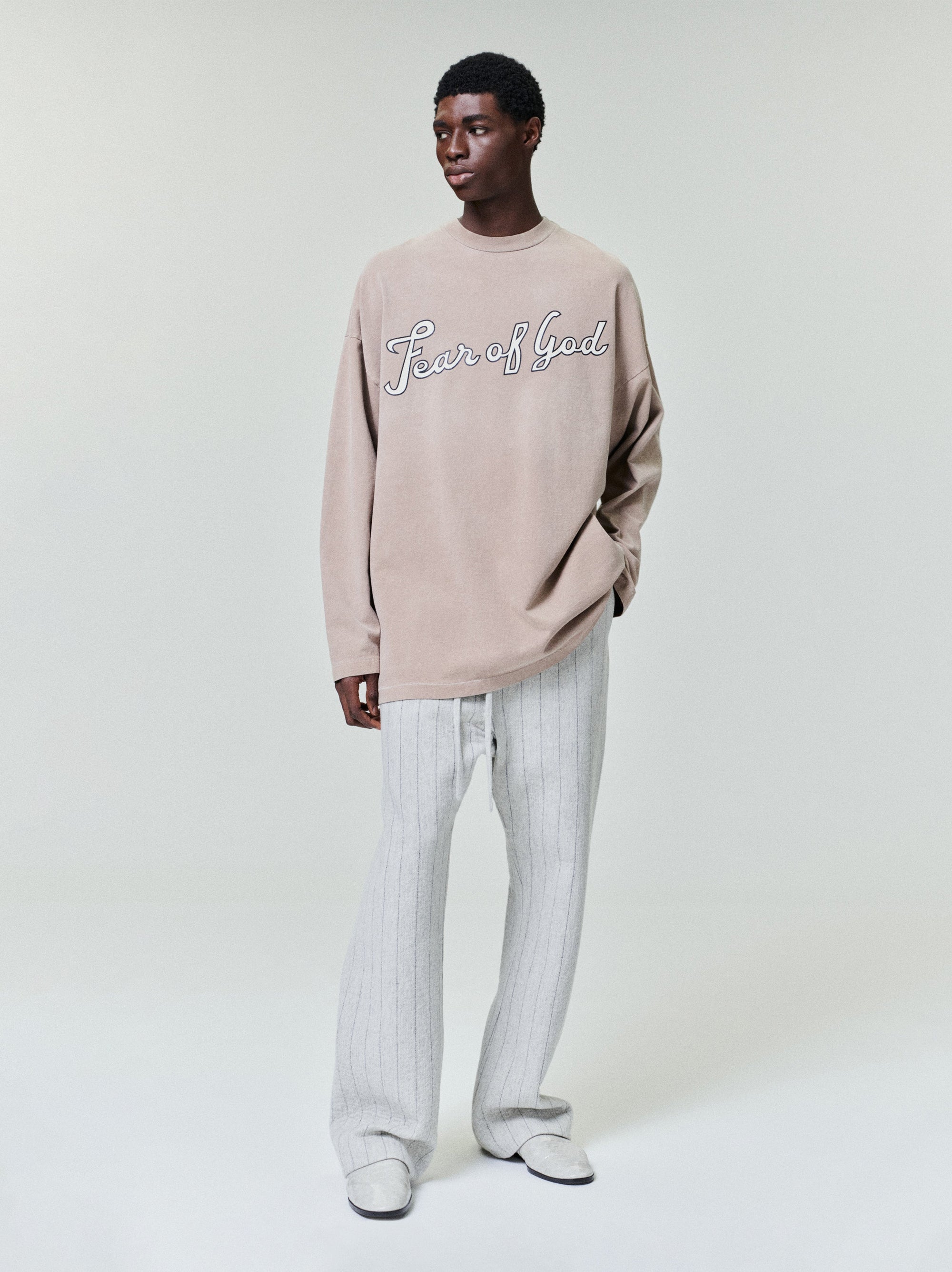 Fg 9 Long Sleeve Tee Fear of god оригінал – Купити в Україні – боковий вид - FEAR OF GOD