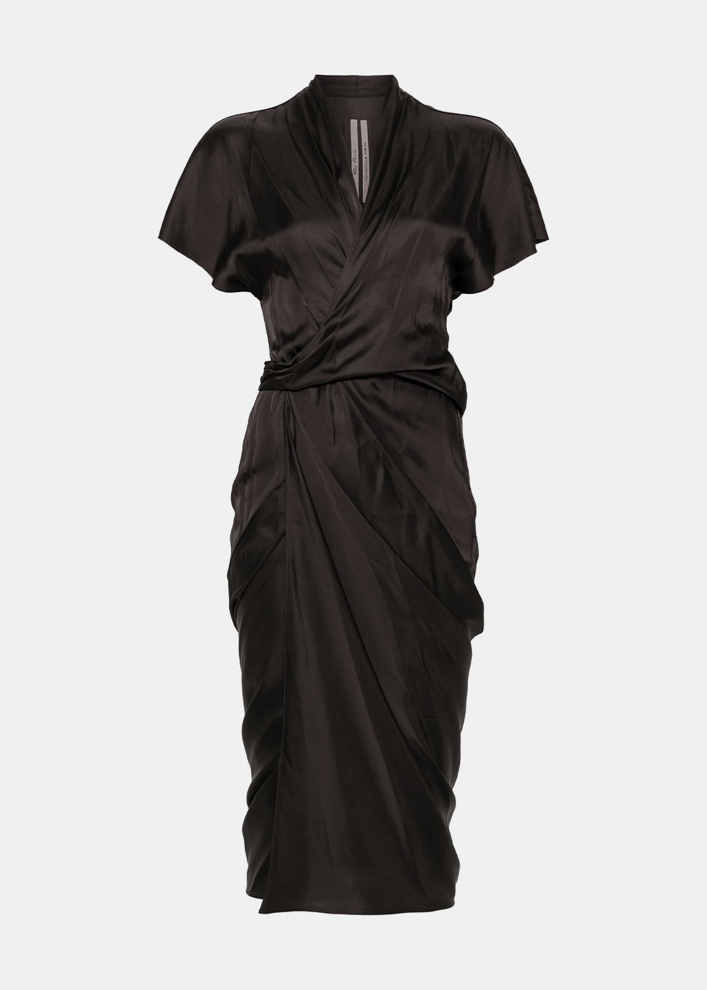 Washed Charmeuse Wrap Dress Rick owens оригінал – Купити в Україні – боковий вид