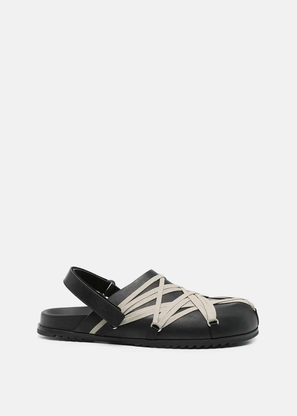 Black Megalaced Mule Rick owens – Гарантія оригінальності – боковий вид
