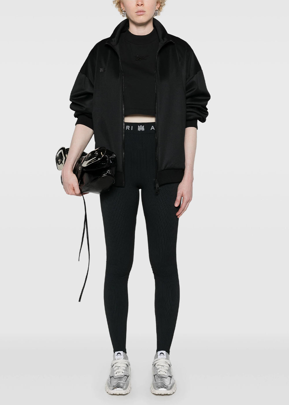 Оригінальна Black Ma Ribbed Seamless Legging Amiri – вид ззаду