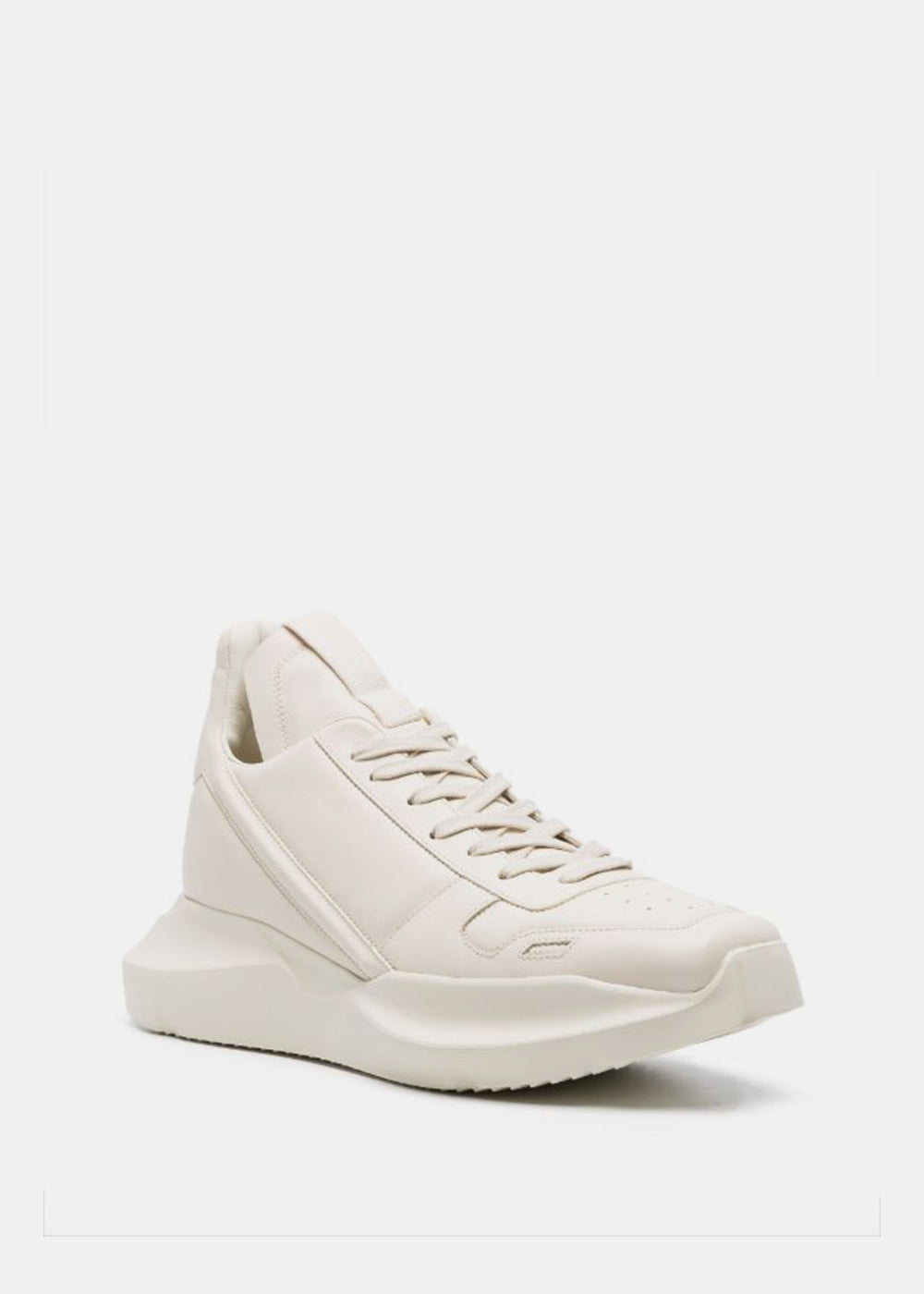 Оригінальна Milk Geth Runner Leather Sneakers Rick owens – вид ззаду
