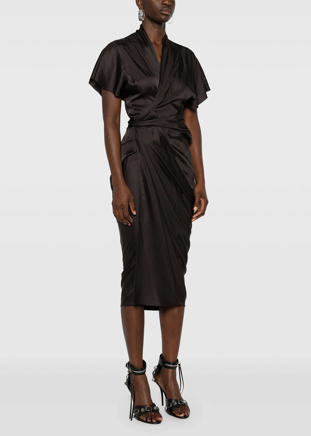 Washed Charmeuse Wrap Dress Rick owens оригінал – Купити в Україні – детальний вид