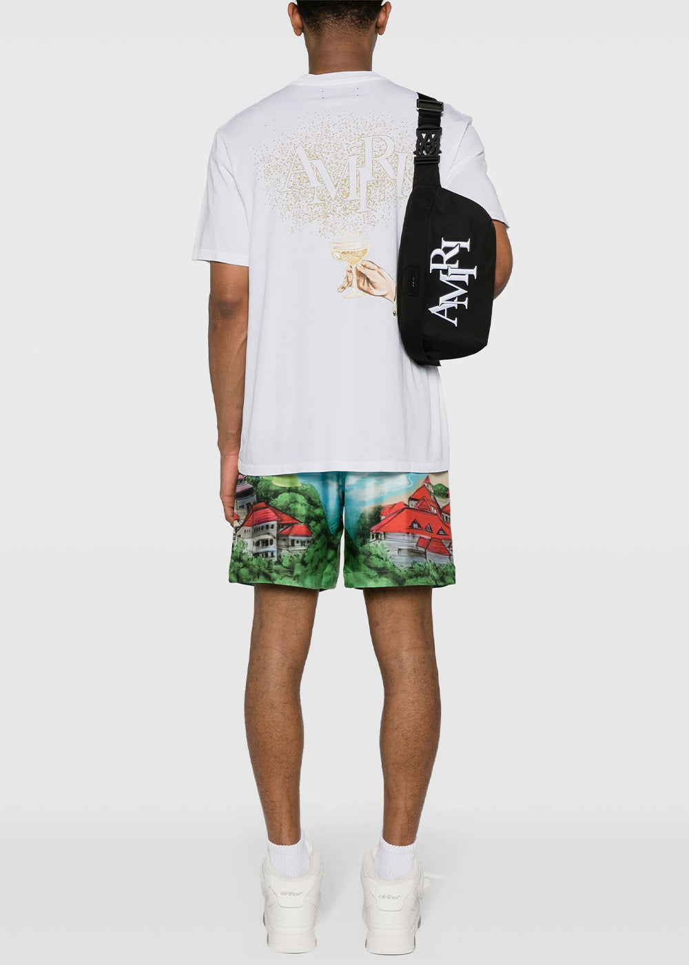 White Crystal Champagne T-Shirt Amiri оригінал – Купити в Україні – збільшений вид