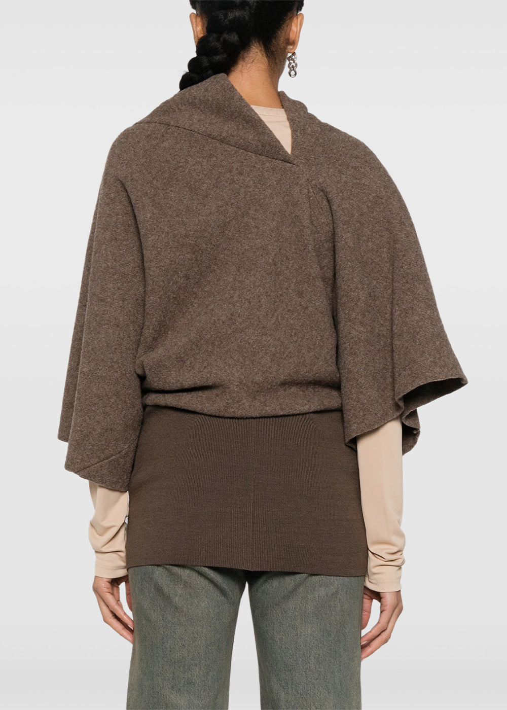 Оригінальна Fawn Cylinder Knitted Top Rick owens – збільшений вид