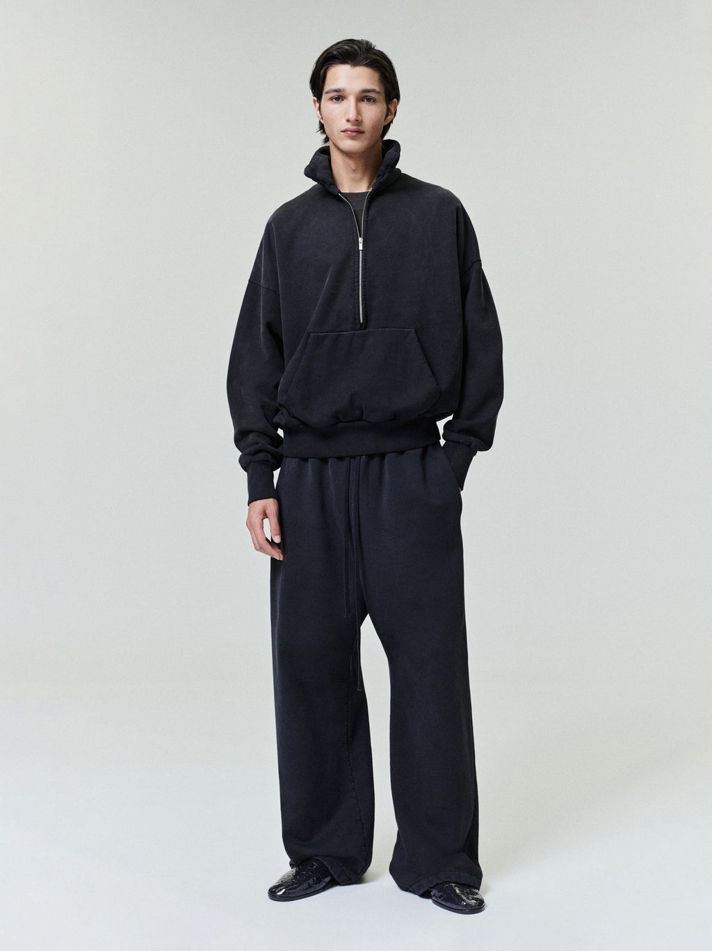 Sunfaded Half Zip Polo Sweatshirt Fear of god оригінал – Купити в Україні – боковий вид