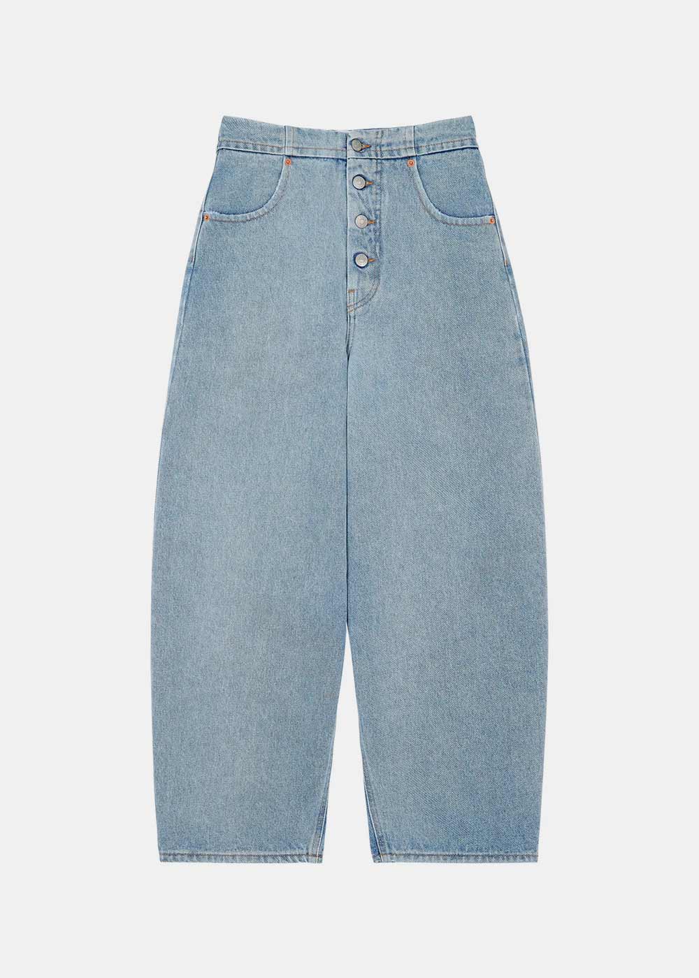 Light Blue MID-Rise Cropped Jeans Maison margiela оригінал – Купити в Україні – боковий вид