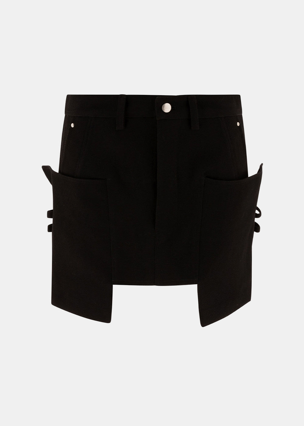 Black Stefan Mini Skirt Rick owens – Гарантія оригінальності – боковий вид
