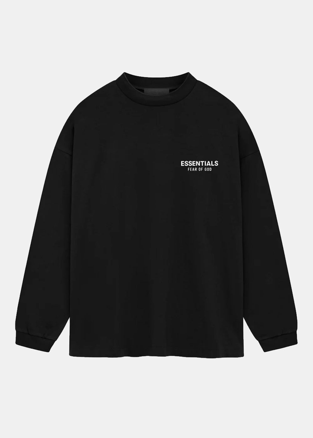 Black Jersey Long Sleeve T-Shirt Fear of god оригінал – Купити в Україні – боковий вид