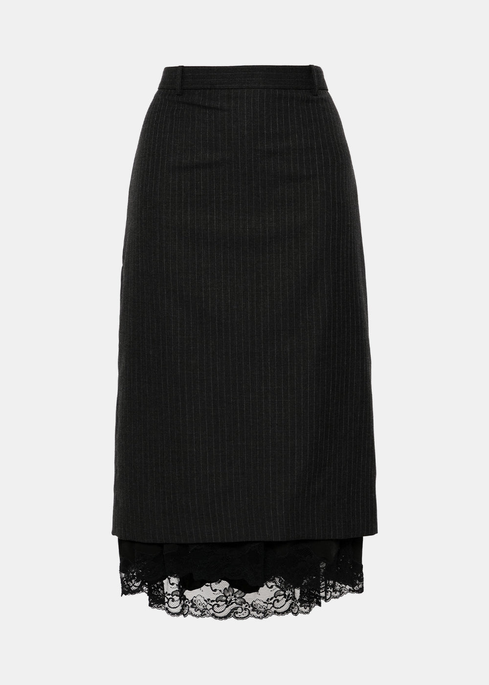 Оригінальна Black Lingerie Skirt Balenciaga – боковий вид