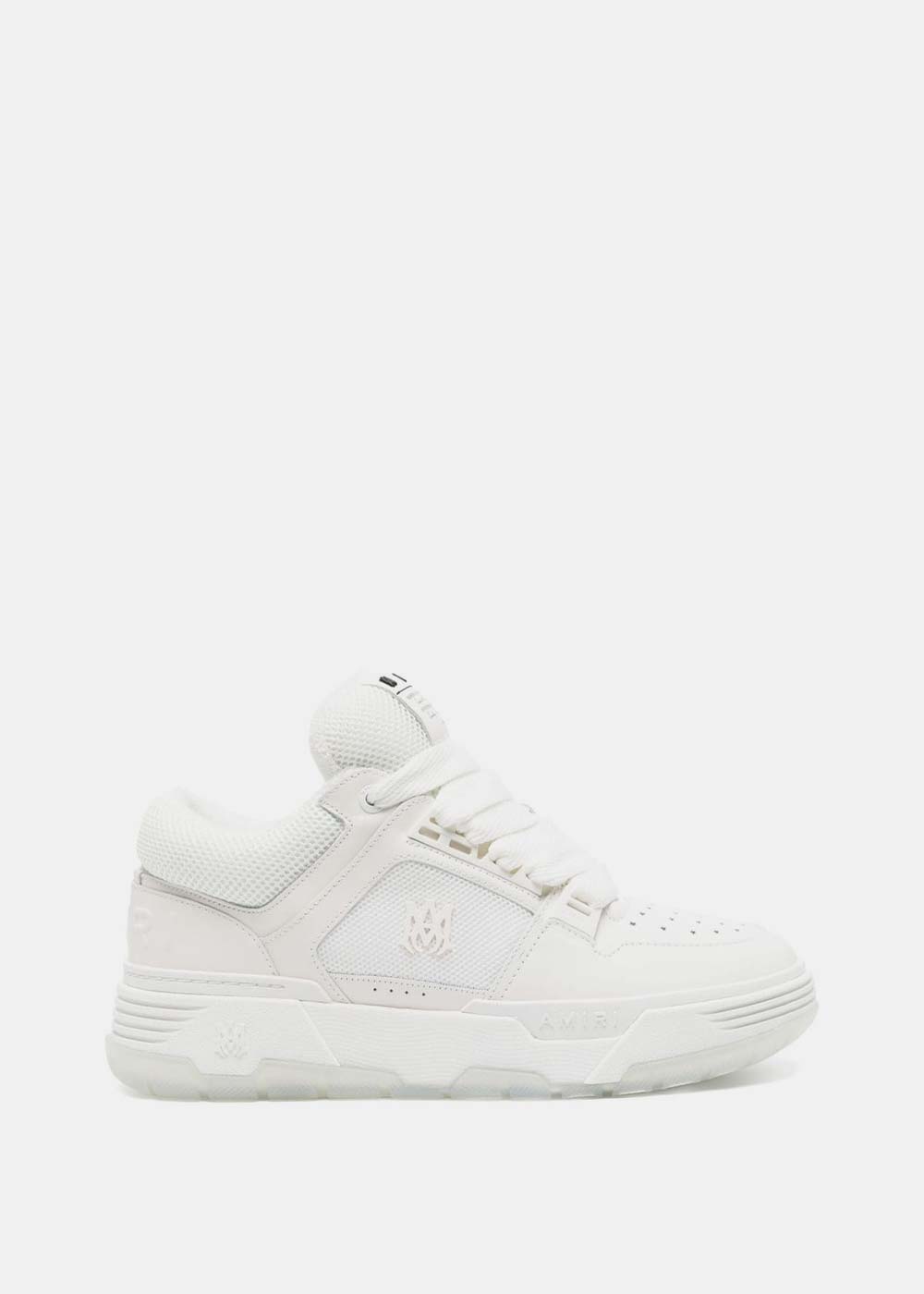 Оригінальна White Ma-1 Leather-Trim Mesh Sneakers Amiri – боковий вид