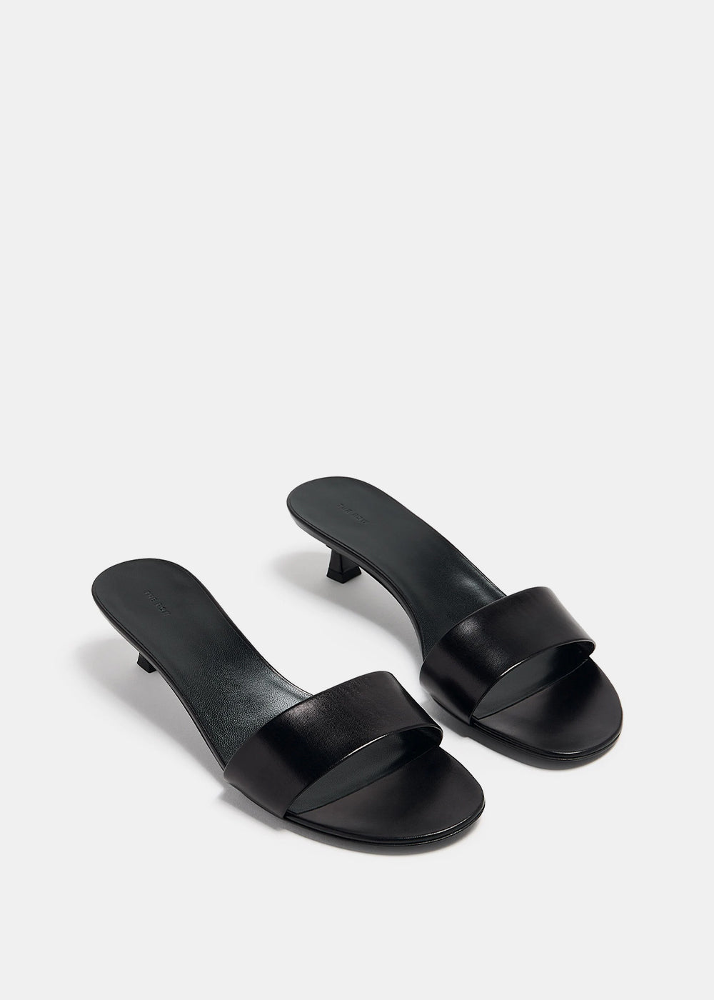 Black Combo 40mm Kitten-Heel Mules The row оригінал – Купити в Україні – вид ззаду