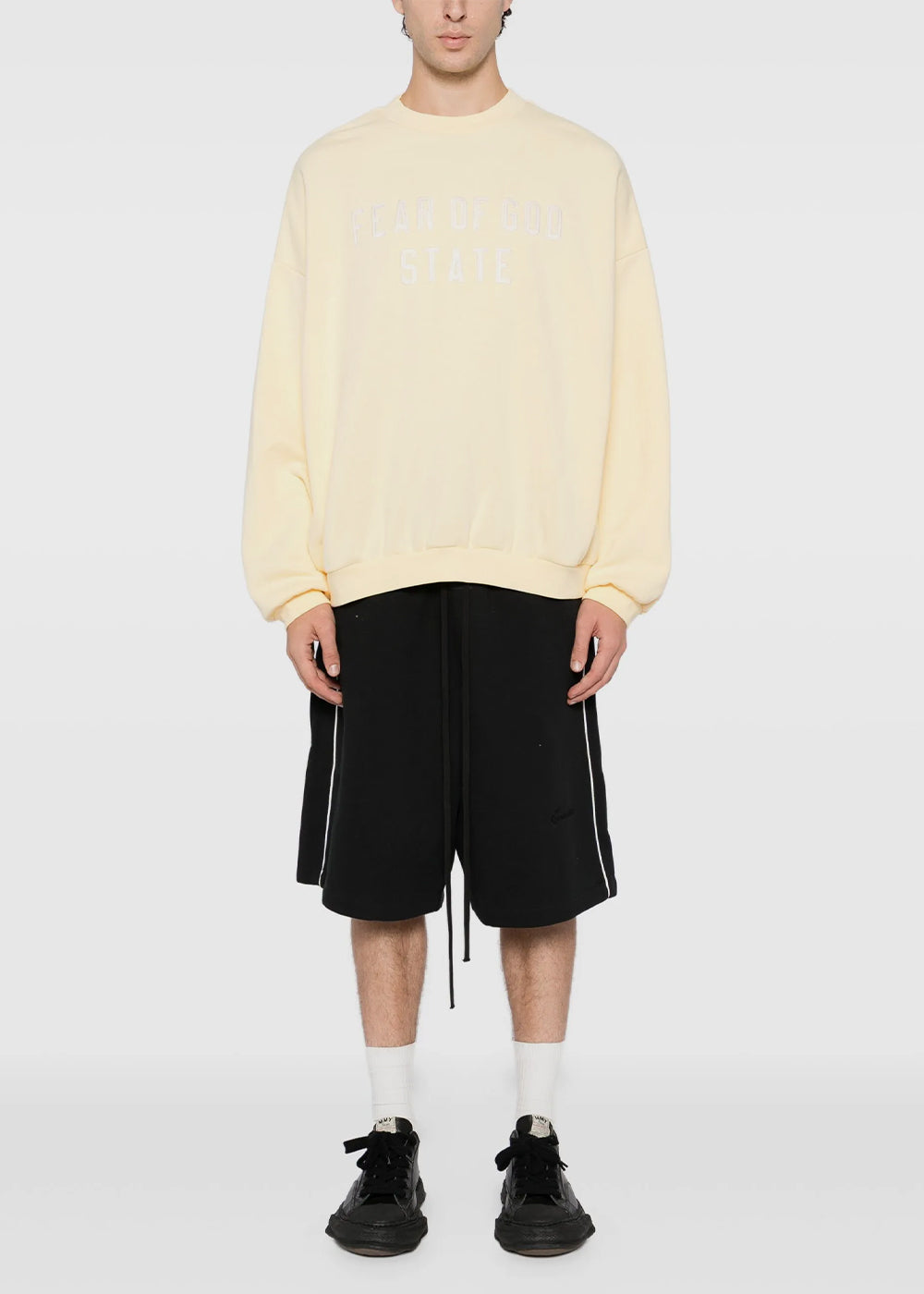 Garden Yellow 90s Fit Fleece Crewneck Fear of god – Гарантія оригінальності – вид ззаду