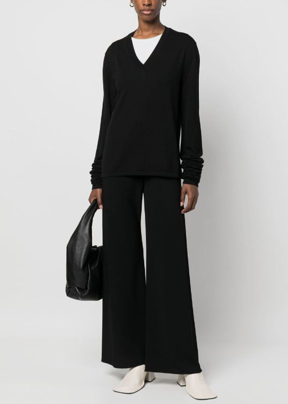 Black Gala Wide Leg Trousers The row оригінал – Купити в Україні – збільшений вид