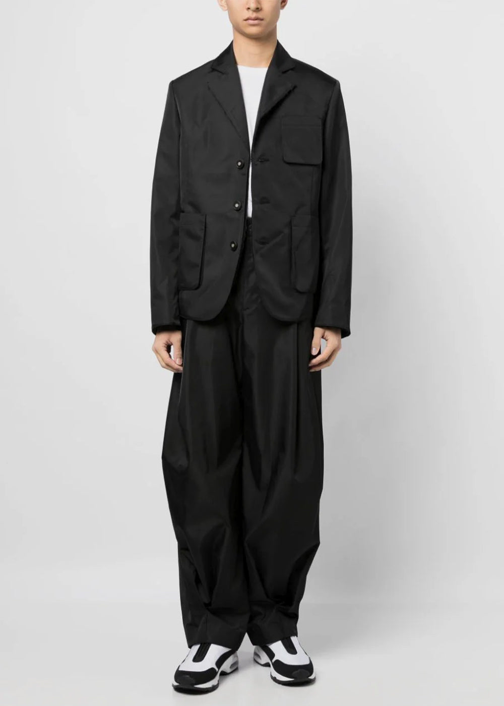 Black Pleated Baggy Trousers Ader error – Гарантія оригінальності – вид ззаду