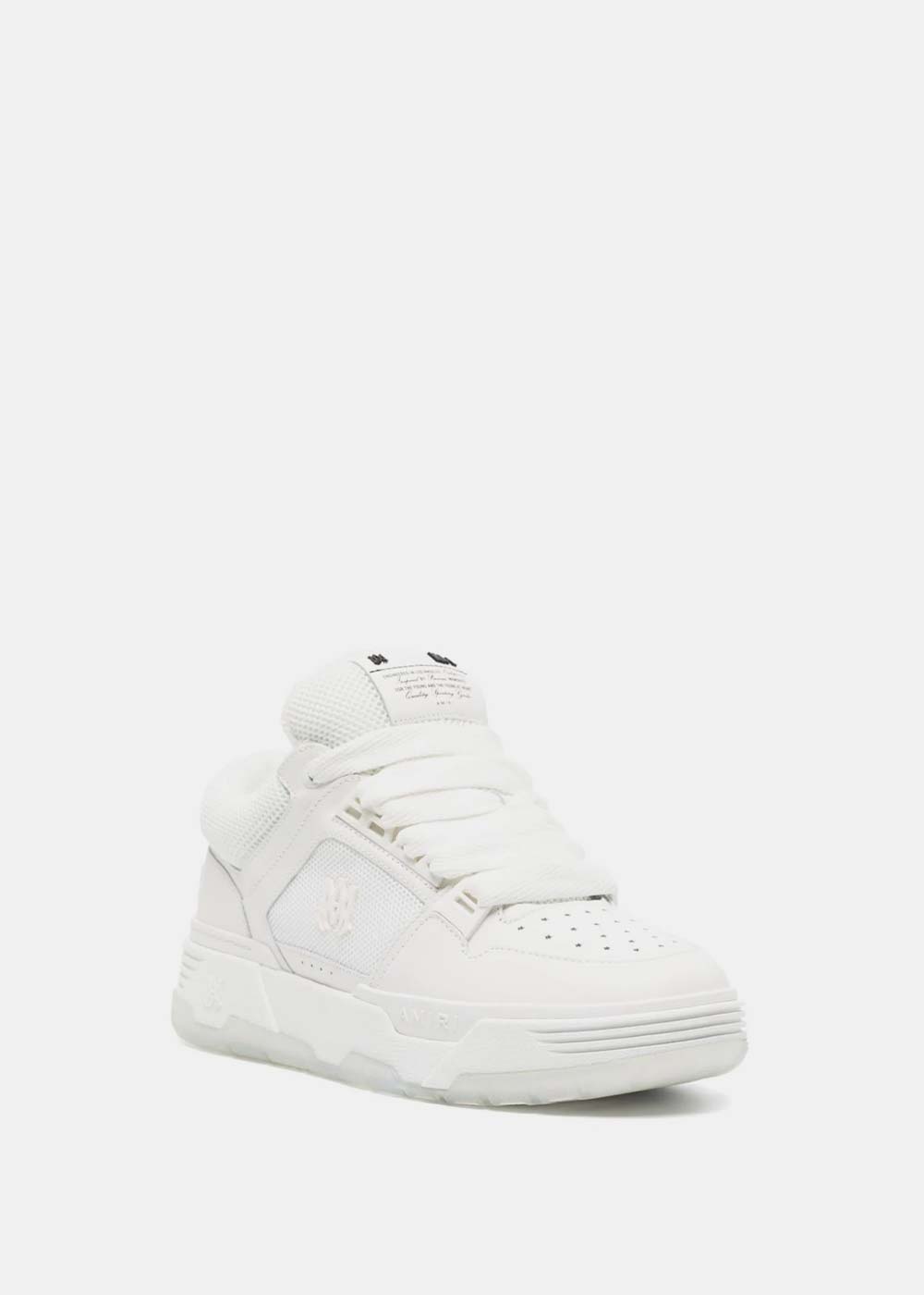 Оригінальна White Ma-1 Leather-Trim Mesh Sneakers Amiri – вид ззаду