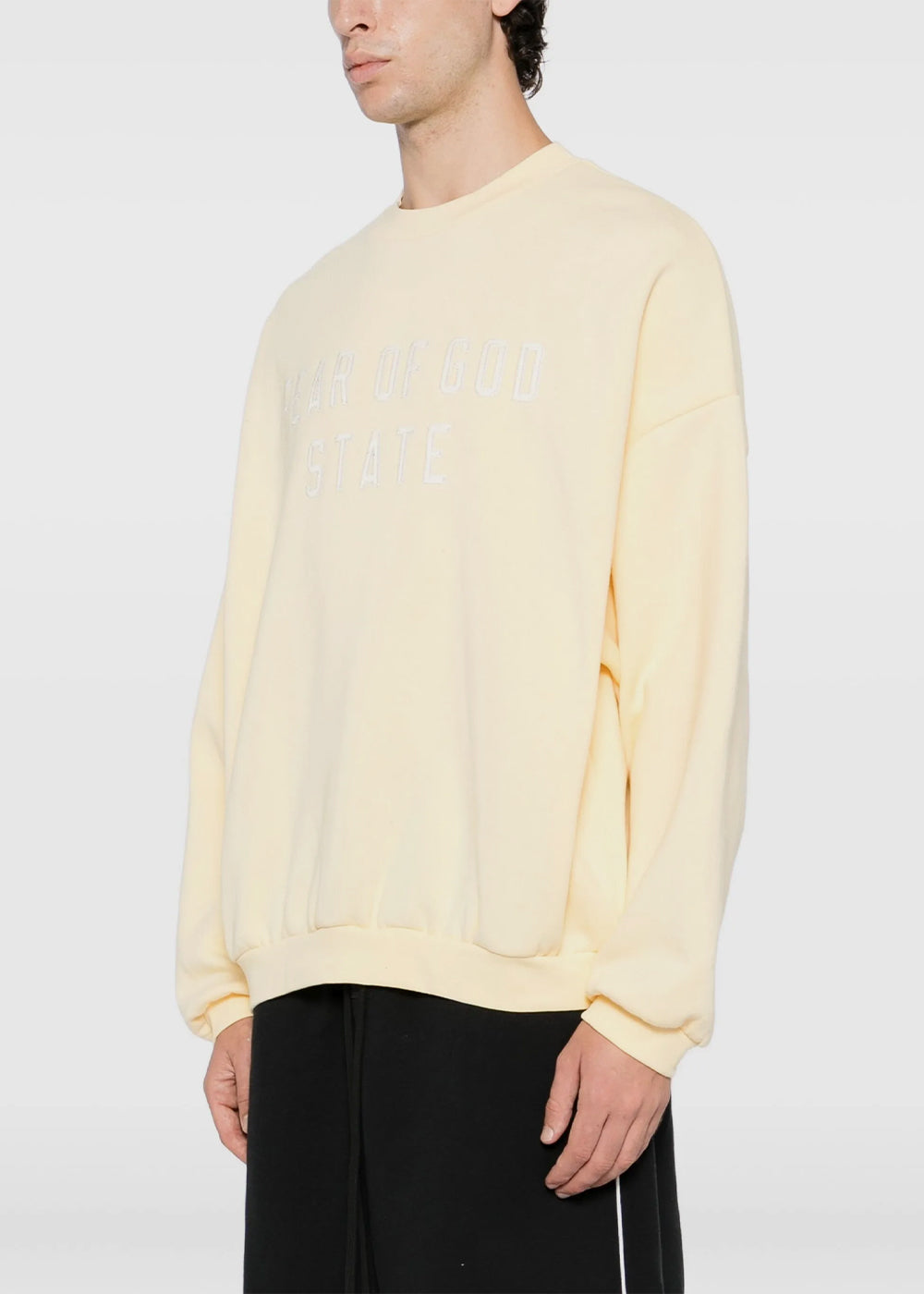 Garden Yellow 90s Fit Fleece Crewneck Fear of god – Гарантія оригінальності – детальний вид