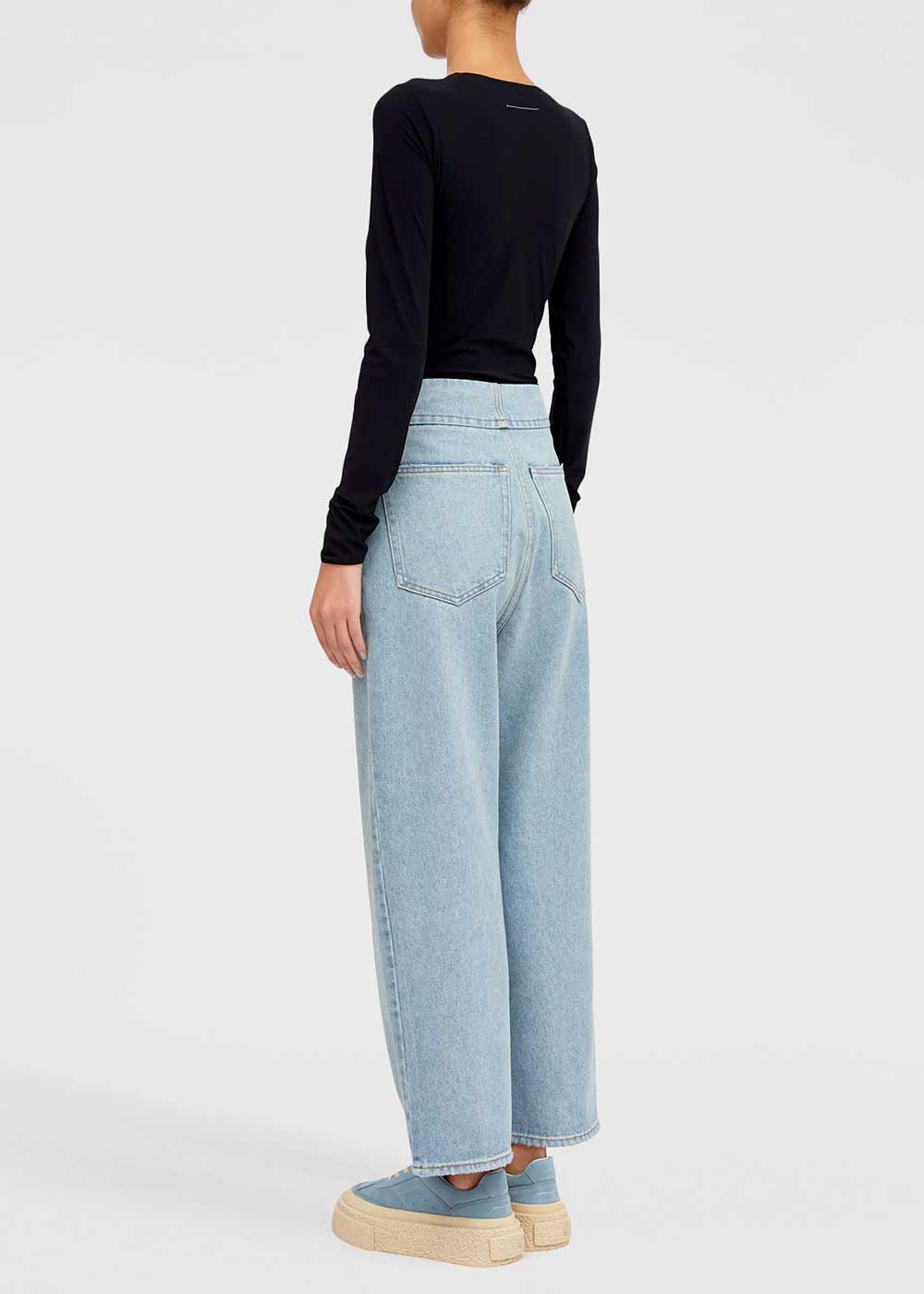 Light Blue MID-Rise Cropped Jeans Maison margiela оригінал – Купити в Україні – збільшений вид