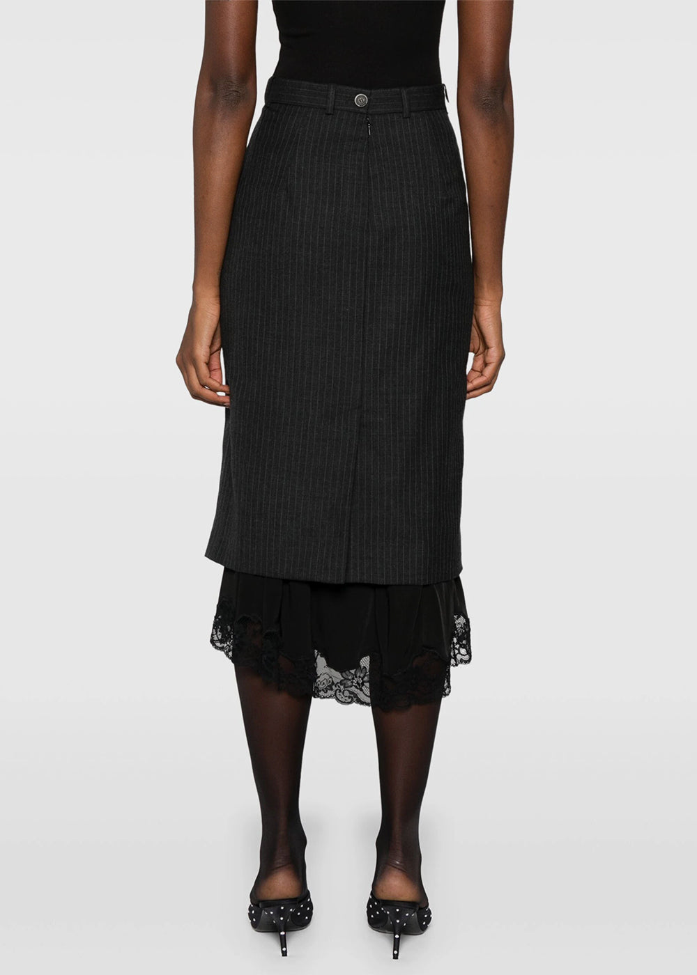 Оригінальна Black Lingerie Skirt Balenciaga – збільшений вид